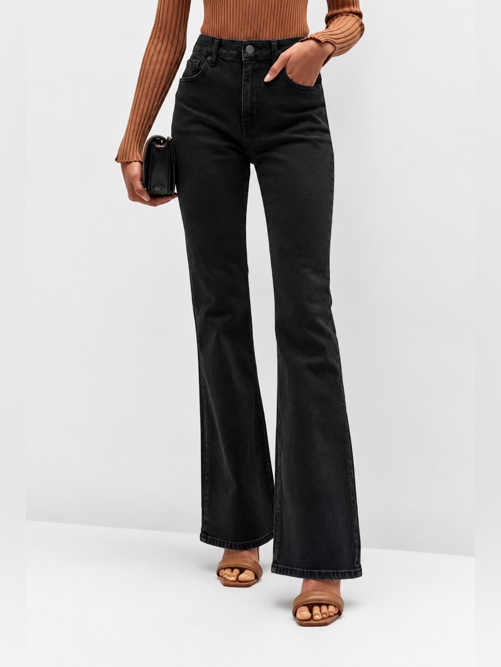 Rails High-Rise sunset slim falir Black Flared Jeans - Women's